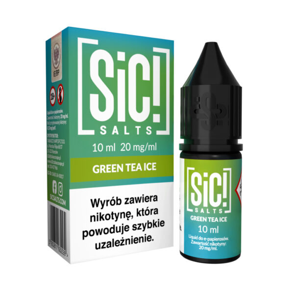 Liquid Sic Salts 10ml Green Tea Ice 20mg